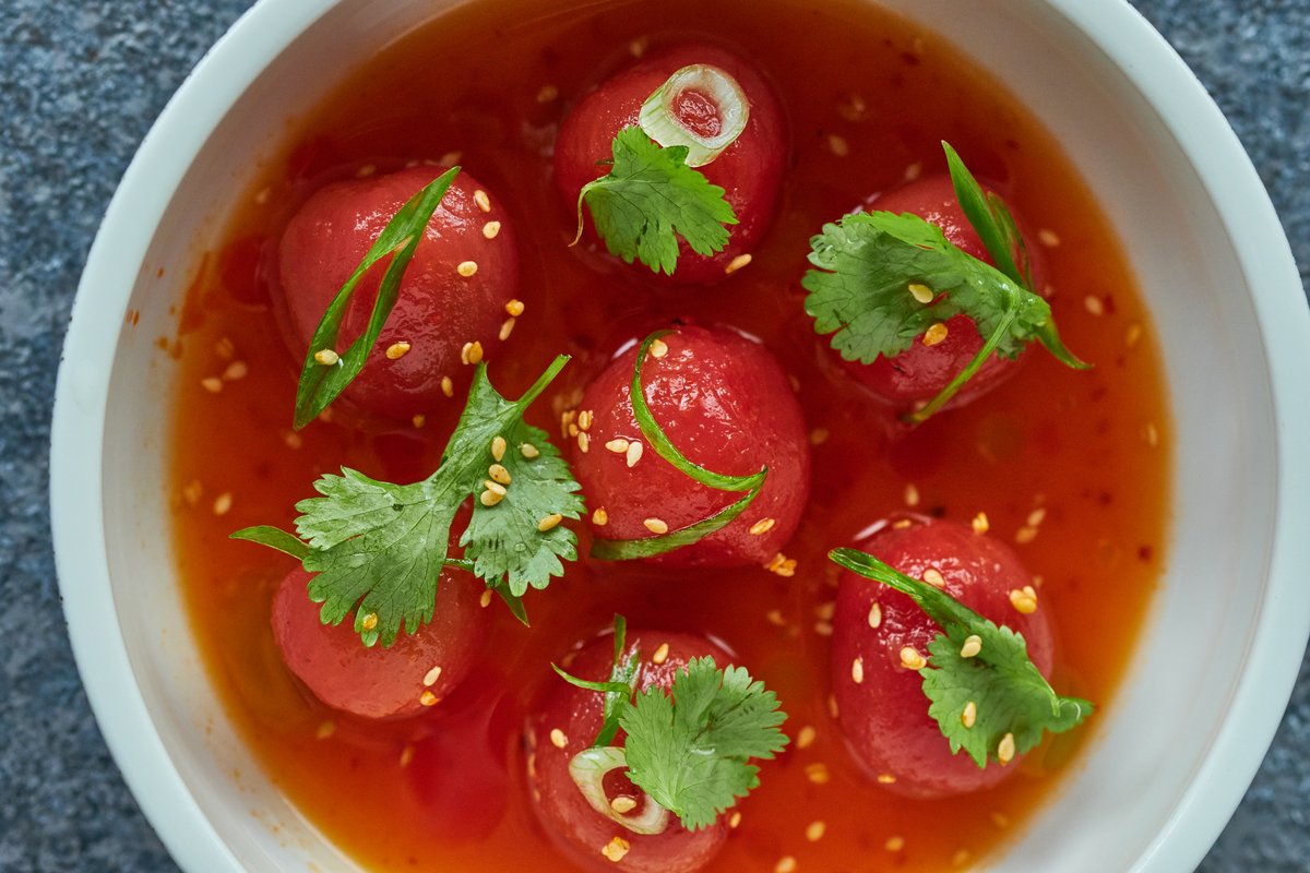 Cherry tomatoes ceviche<br>200 g.