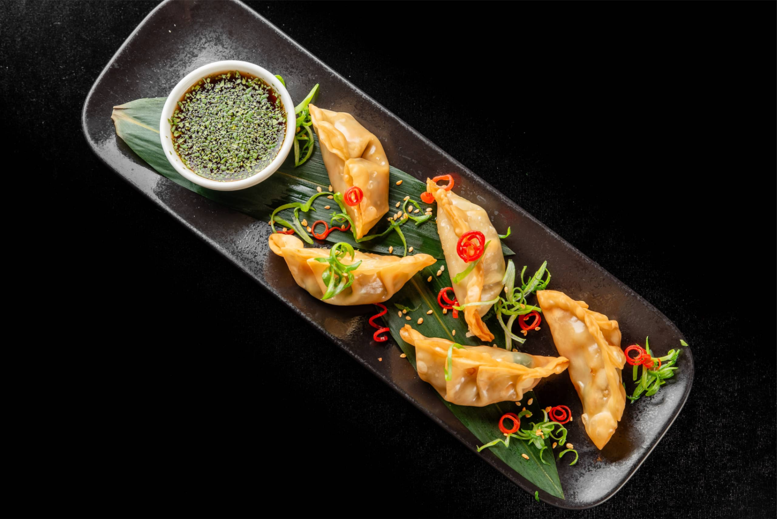 Гедза с лососем <br>