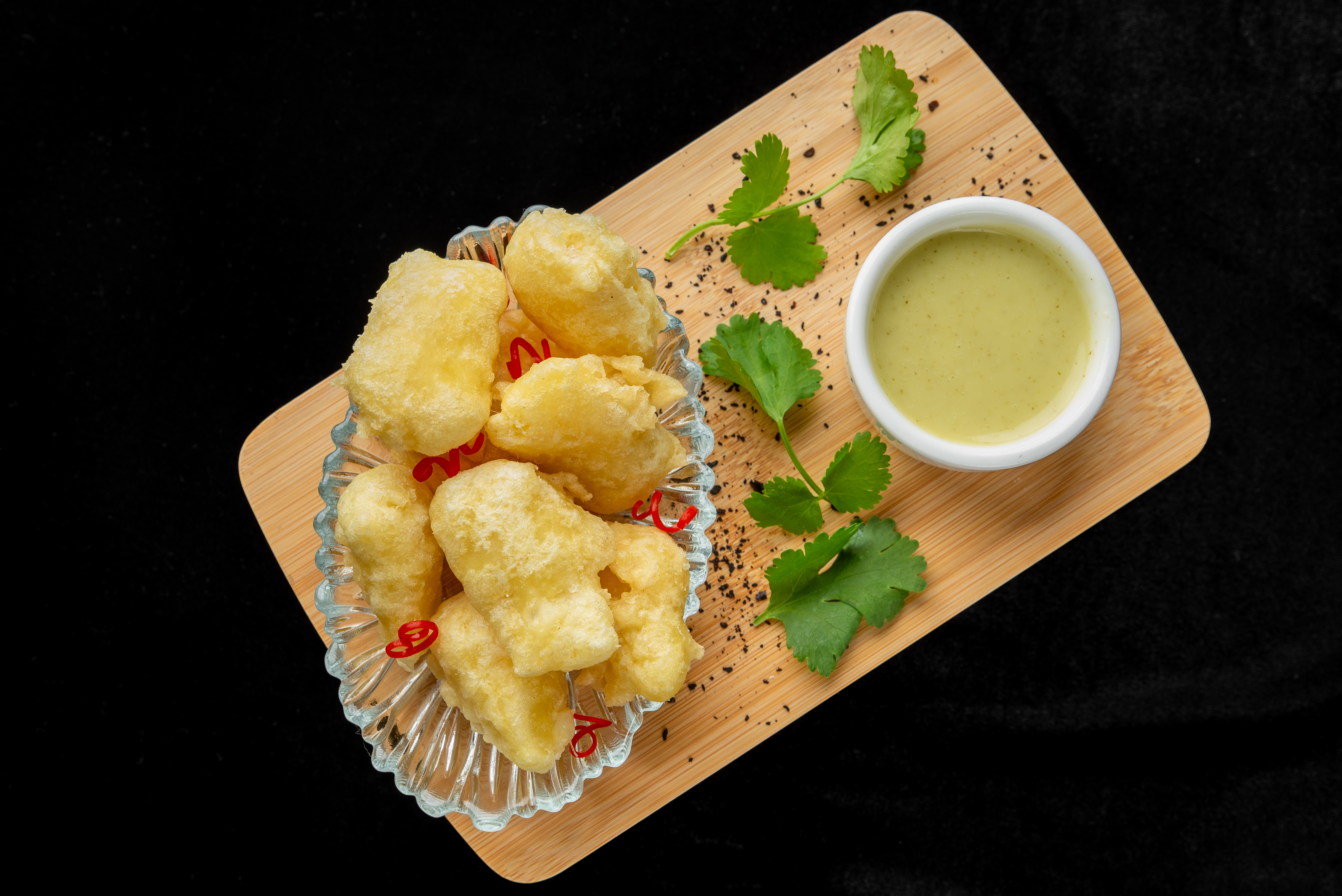 Сыр Бри в темпуре с соусом Цитронет <br>